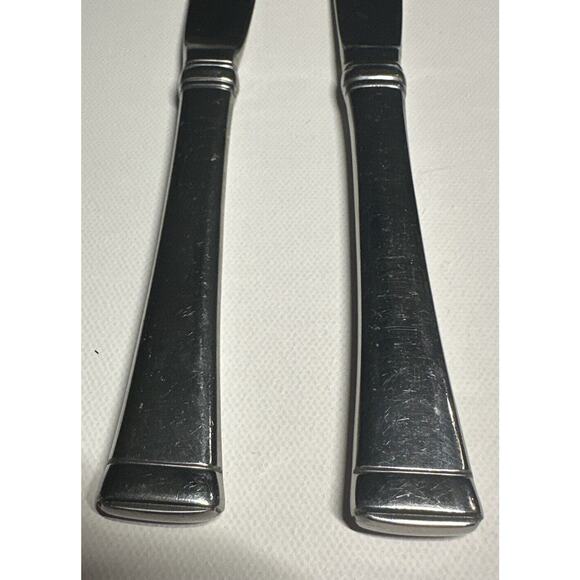 Mikasa HARMONY Glossy Set of 2 Dinner Knives 18/10 Stainless Flatware. Preowned - Picture 7 of 9